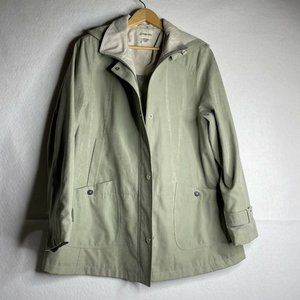St Johns Bay Light Green  Winter Coat Jacket Removable Hood Lining XL